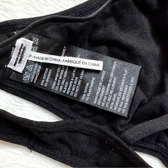 Out From Under Urban Outfitters Black Cotton Bralette XS - Picture 4 of 6